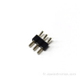 2,54 3p PPS Black PP Horizontal Pin Connecteur féminin